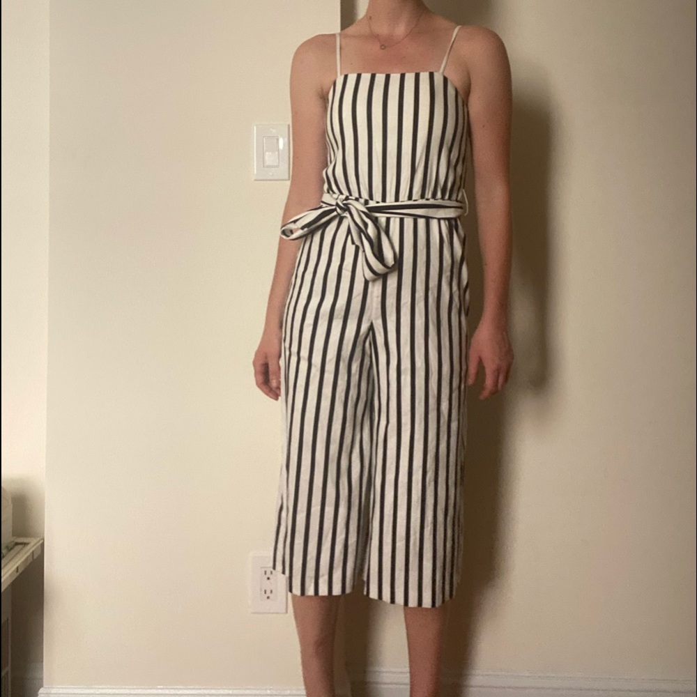 Alice & Olivia Pin Striped Jumpsuit